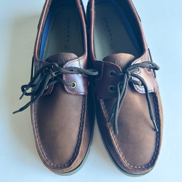 Men’s Sperry Brown Genuine Leather Topsider Loafers size 11 - Picture 6 of 15